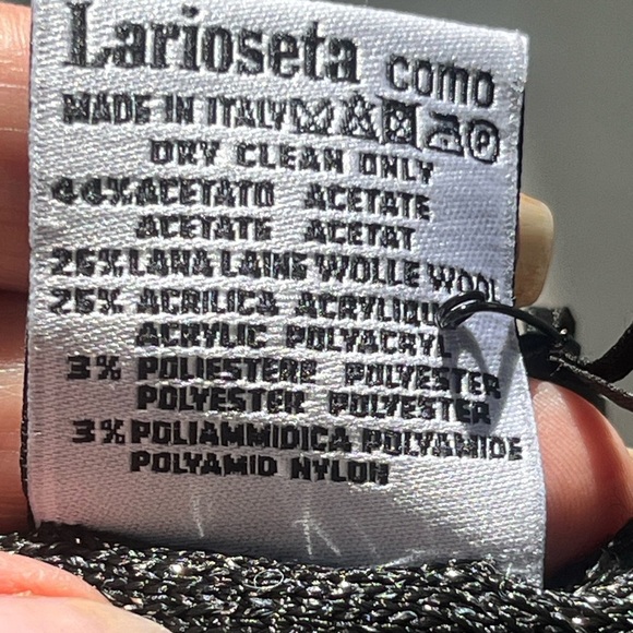 Moschino Teddy logo scarf - black silver new - Picture 4 of 4